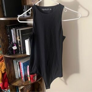Abercrombie & Fitch Black Sleeveless Bodysuit